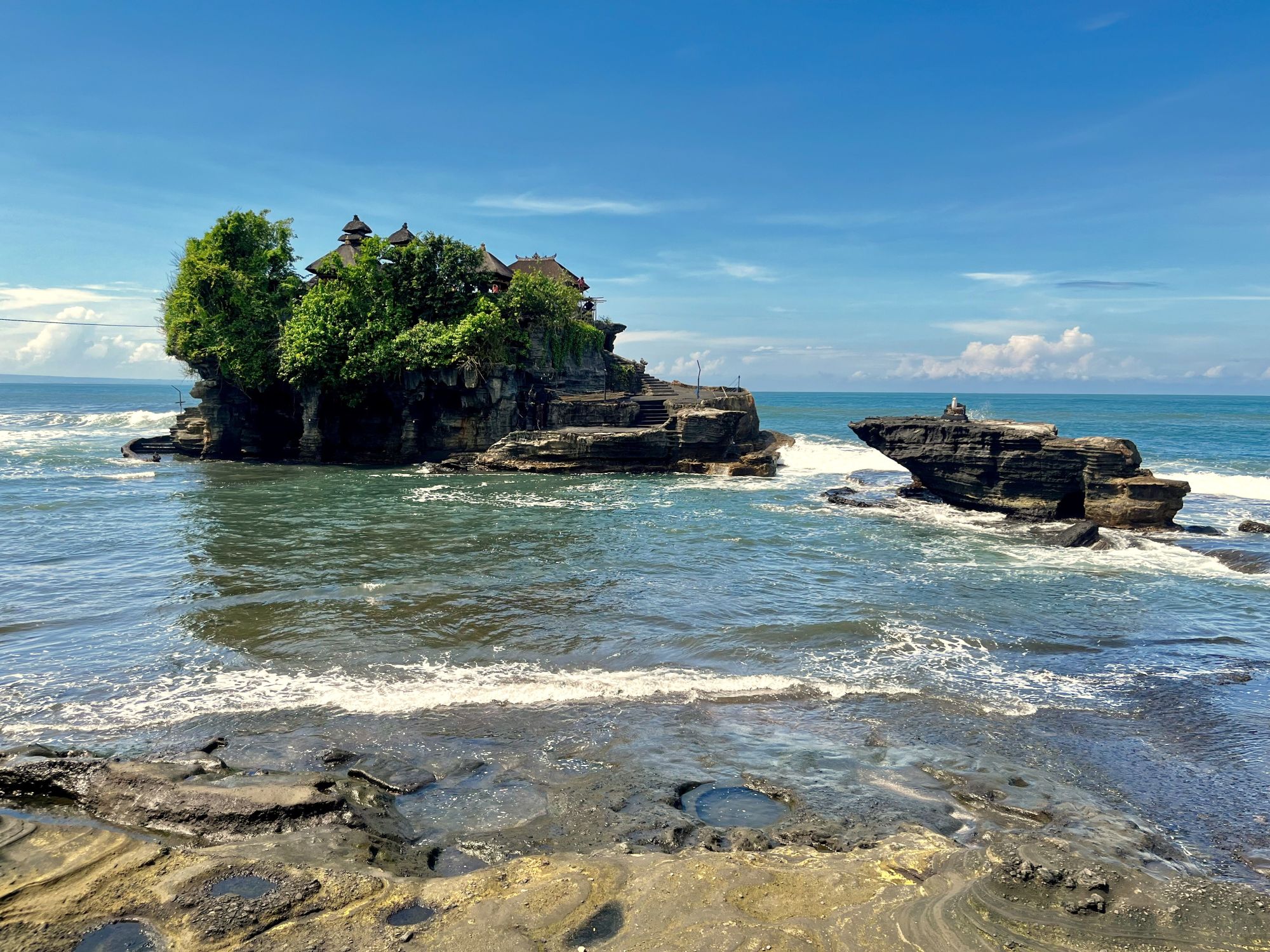 bezoek deze tempel aan zee, de Pura Tanah Lot tijdens jouw 12-daagse rondreis door Bali